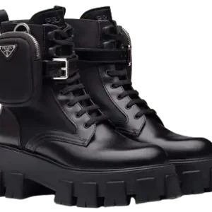 Prada Monolith Combat Boots
