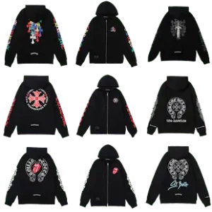 Bunch of Chrome Hearts Hoodies #1 (34 Variants)