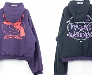 Vetements TFD/EIGC Reversible Oversized Purple Hoodie