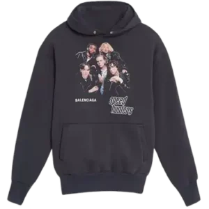Balenciaga Speedhunters Black Double Layer Hoodie