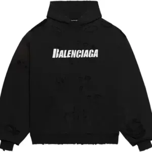 Balenciaga Destroyed Dual Layer Hoodie