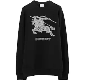 Burberry Embroidered EKD Cotton Sweatshirt