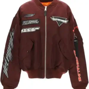 Vetements Red Racing Logo Bomber Jacket