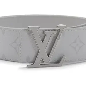 White Louis Vuitton Belt