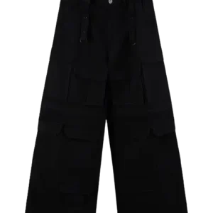 Vetements Black Oversized Transformer Cargo Pants