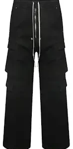 Rick Owens DRKSHDW Double Cargo Jumbo Belas Black