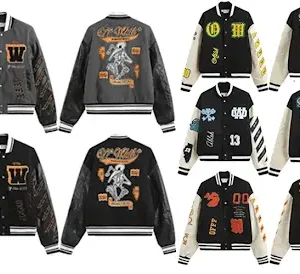 Bunch of Off-White Varsity Jackets