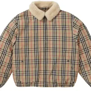 Burberry x Supreme Shearling Collar Down Puffer Jacket