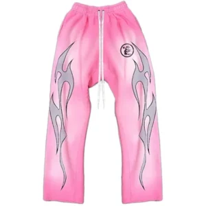 Hellstar Flame Sweatpants Pink (NFC)