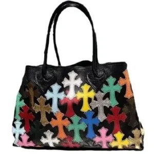 Chrome Hearts Multi-Color Cross Patch Bag