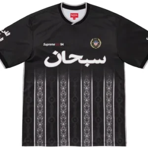 Supreme Arabic Logo Football Jersey Black