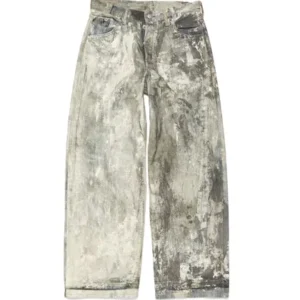 Acne Studios Cold Grey Splatter Jeans
