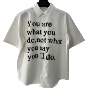 Hell System Text Short Sleeve Shirt