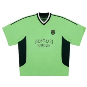 MASONPRINCE Lime Green Football Jersey