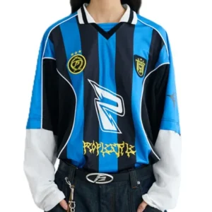 PEOPLESTYLE Blue Long Sleeve Football Jersey