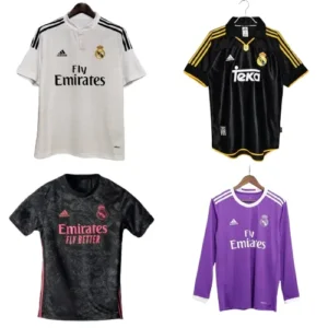 Bunch of Real Madrid Football Jerseys (79 Variants)