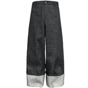JCAESAR Baggy Cuffed Raw Denim Jeans