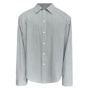 JCAESAR Striped Button Up Shirt