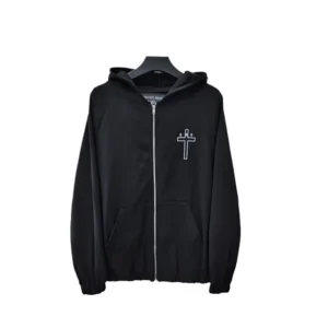 Black zipper sweatshirt