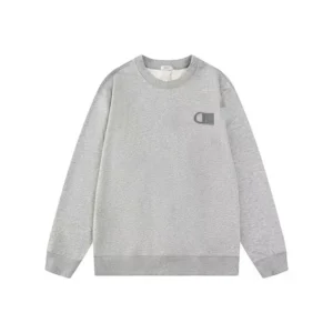 Embroidered letter round-neck pullover hoodie 47022