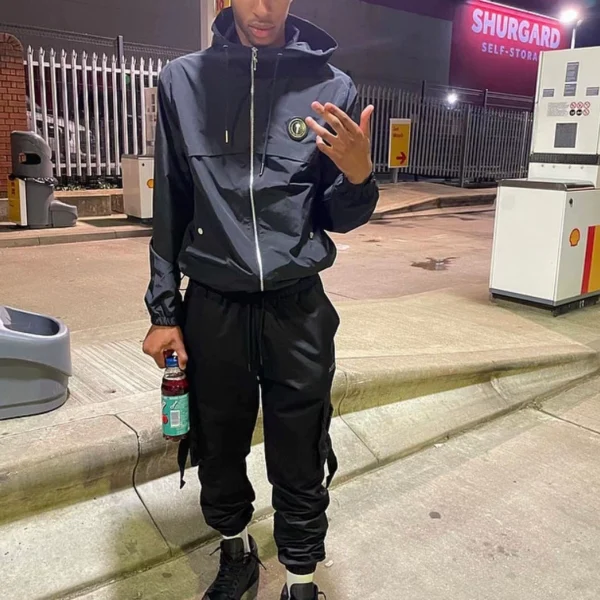 Trapstar Fashion Street Trendy Black Embroider letter Men's jacket Loose Casual Windbreaker High Street Zipper