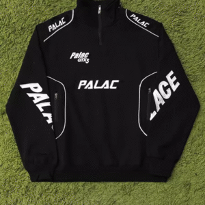 PALACE LIFE RACER TOP triangle panda color matching half zipper Sweatshirt motorcycle suit racing suit for men and women