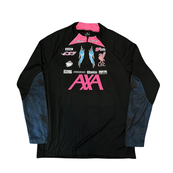 4Art Aesthetics Nissan Pink S15 Liverpool Half-Zip Training Uniform Jersey Modification