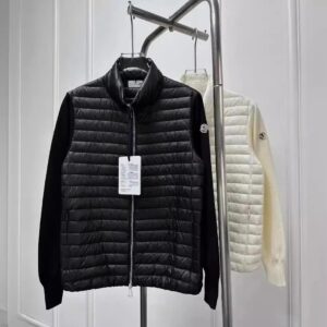 Early Autumn New Nanyou High Soft Shell Fabric Knitted Sleeve Stitching Lightweight Down Collar Down Jacket Coat Mouth